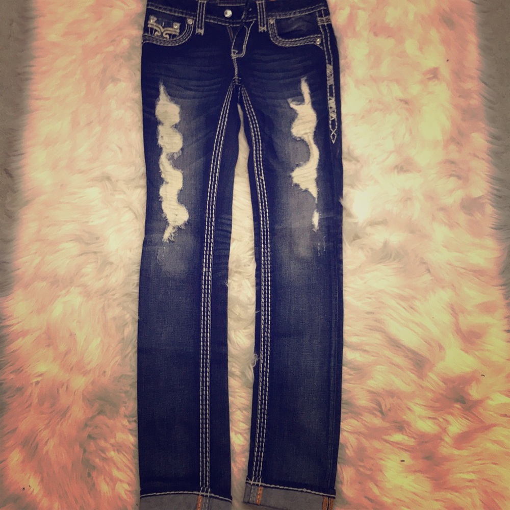Rock Revival Destructed Jeans